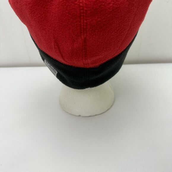 Columbia Beanie Hat Winter Cap Red Black Nebraska Canada Reversible Outdoors - Picture 6 of 16